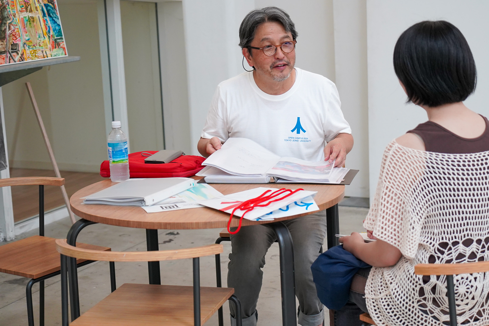 大学院進学相談コーナーの様子