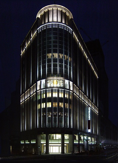 日本橋三越新館外観照明
