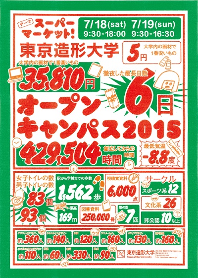 オープンキャンパス2015フライヤー