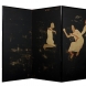「遠い場所（ティンブクトゥ）」中古屏風にシルクスクリーン　152.5×274cm  2013年